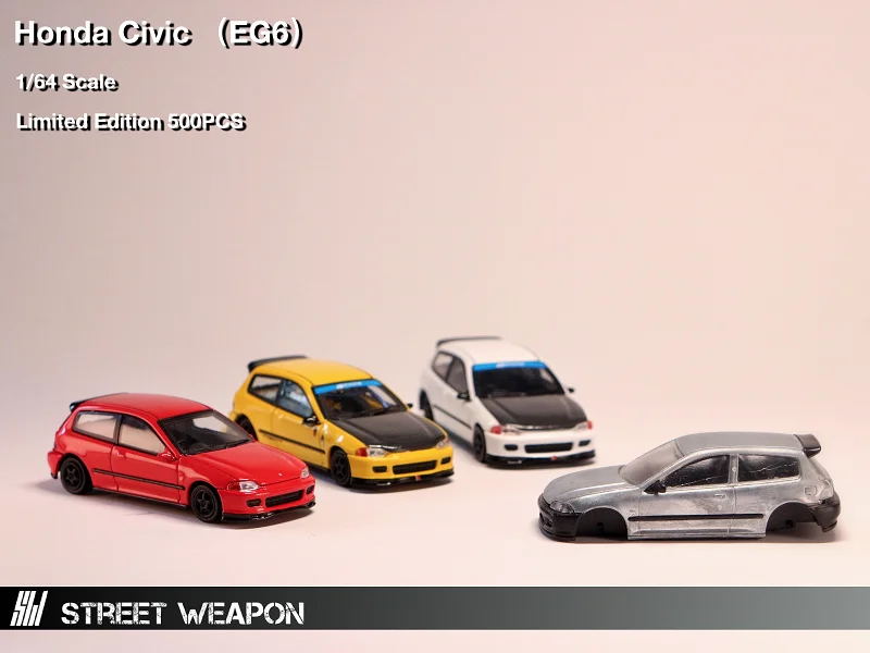 

Street Weapon 1:64 Honda Civic EG6 Spoon Diecast Model Car