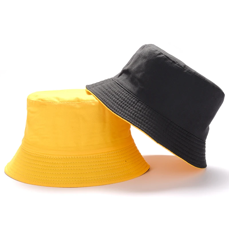 Женская двусторонняя шляпа унисекс однотонная уличная шапка в стиле хип-хоп с