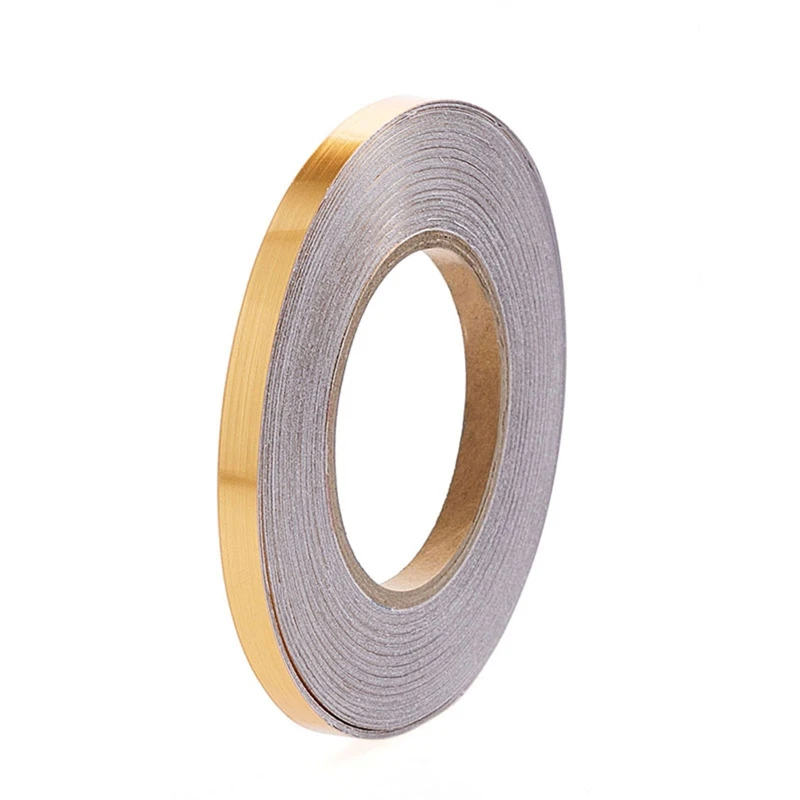 

0.5/1/2*5000cm Silver/Gold Adhesive Floor Tile Strip Seam Sticker Waterproof Wall Sealing Tape Copper Foil Tape