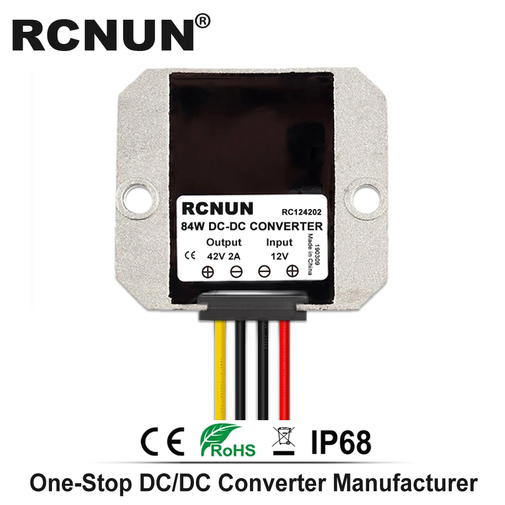 Новое поступление DC 9-30V 12V to DC 42V 2A преобразователь питания используется для 36V зарядное устройство, Двойная Батарея системы