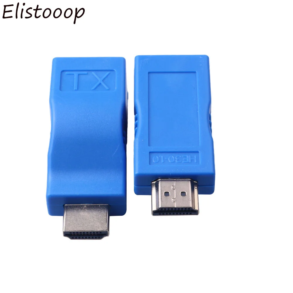 4K HDMI-совместимый удлинитель мини-порты RJ45 К HDMI-совместимому Over CAT 5e / 6 UTP LAN