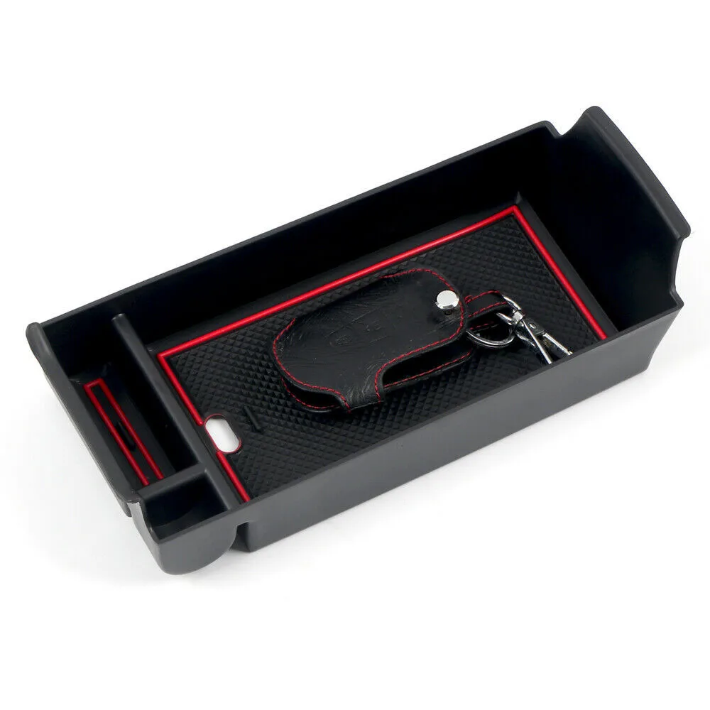 

Matte Black Armrest Storage Box A-Class B-Class ABS Plastic Center Console
