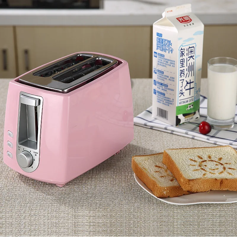 Stainless steel Electric Toaster Household Automatic Bread Baking Maker Breakfast Machine Toast Sandwich Grill Oven 2 Slice | Бытовая
