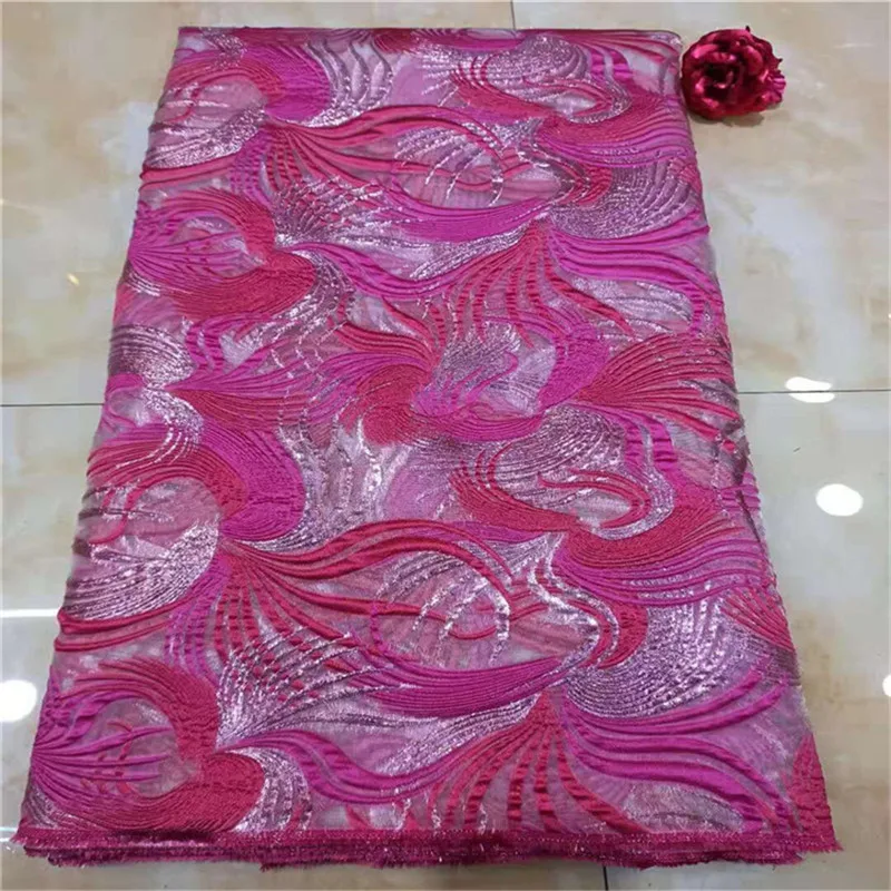 Сетка кружевная отделка последние африканские органза синие кружева 2020 Блестки