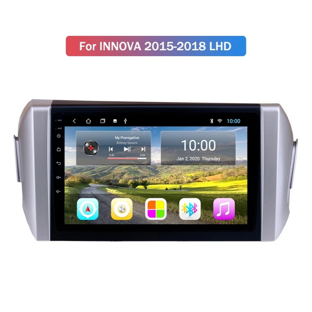 

4G+32G Android 10.0 Car Multimedia Player For Toyota Innova 2015-2018 Car GPS Nagavition With Wifi 4G AHD DSP BT CARPLAY