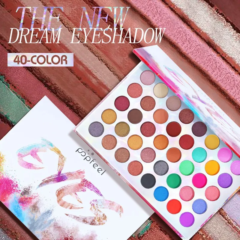 

40 Colors Matte Eyeshadow Palette Makeup Set High Pigmented Shimmer Makeup Palette Makeup Long Lasting Waterproof Eye Shadow