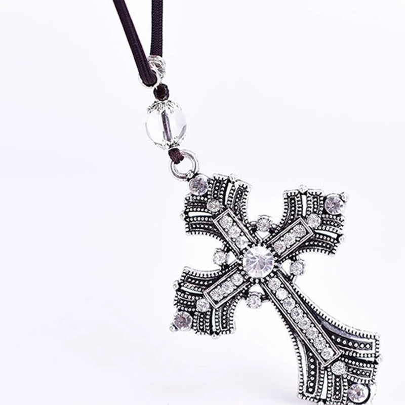 Подвески с автомобилем Алмазный крест Иисус христианские подарки религиозное