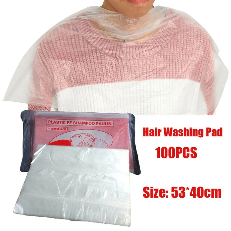 

100X Disposable Hair Cutting Capes Hairdressing Home Dyeing Barber Apron Z 1