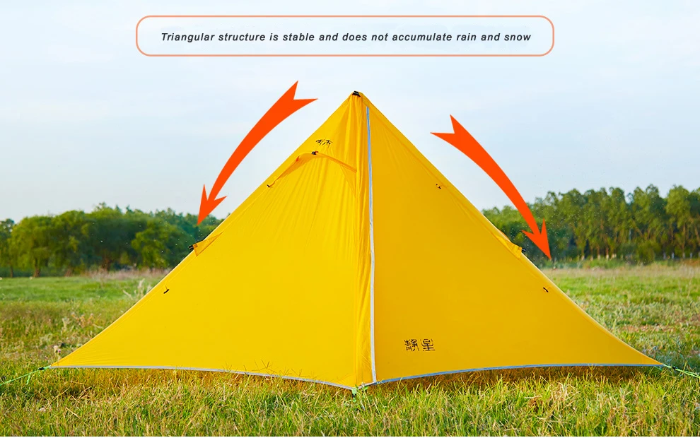 Asta gear Rainstorm 2 Сверхлегкая Пирамида палатка треккинг P ole палатка для двух человек Кемпинг ul палатка