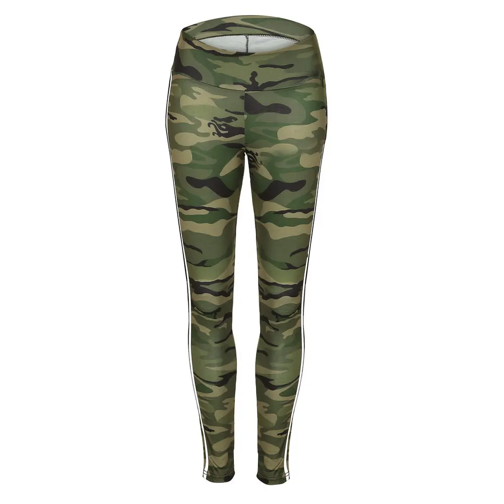 

Donsignet Women Pants New Fashion Sexy Camouflage Solid Color Webbing Side Fitness Sports Pants Women's Clothing Pants Woman