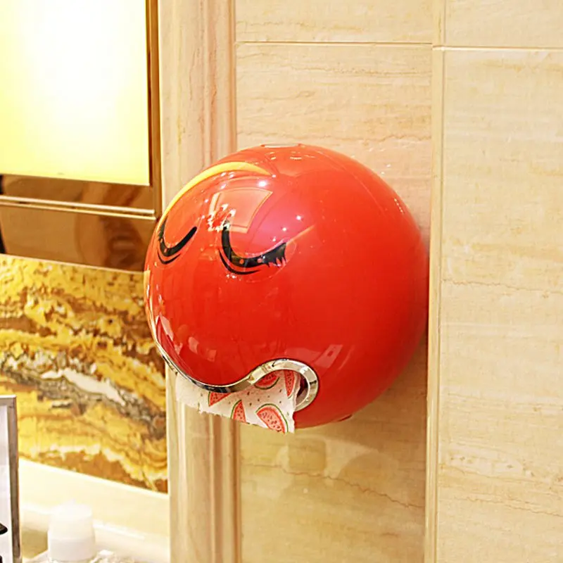 emoticon abs plastic roll paper holder a variety of colors creative roll tissue box for bathroom hotel toilet paper holder free global shipping