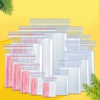 100pcs transparent self sealing plastic bags food storage bags gifts candy bag pouch jewelry reclosable plastic self sealed bag