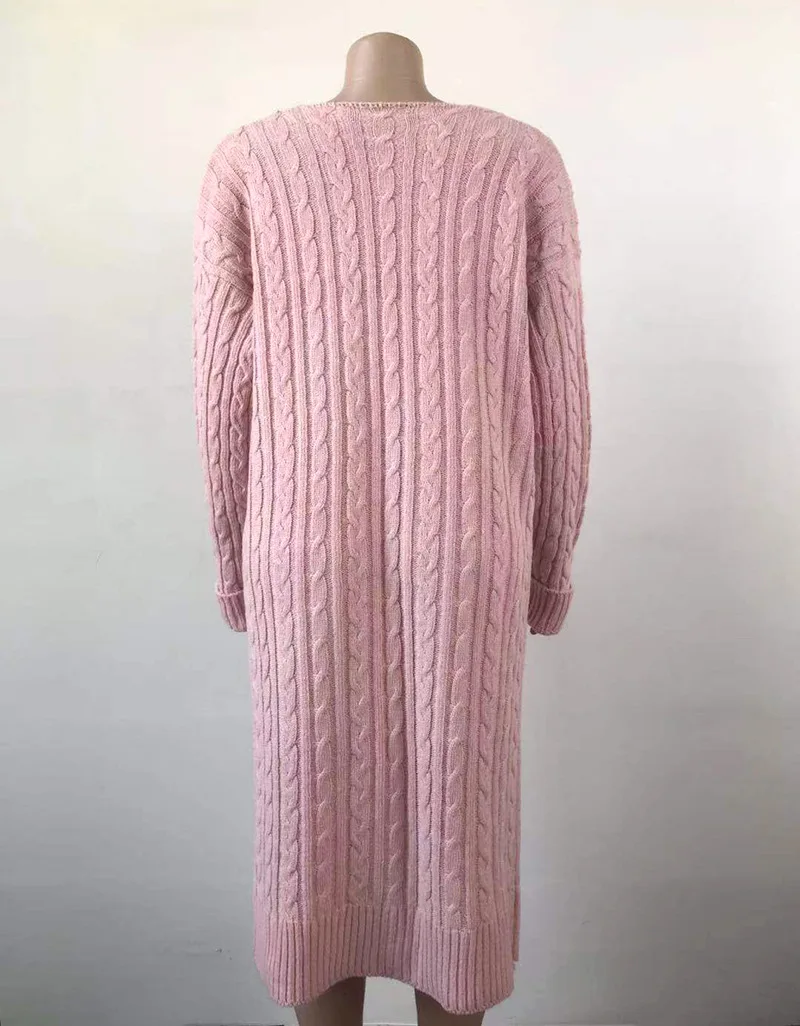 

Cardigan Women Spring Autumn Winter Knit KALENMOS Loose Long Knitted Sweater Coat Outwear Jacket Pocket Cardigans Sweaters