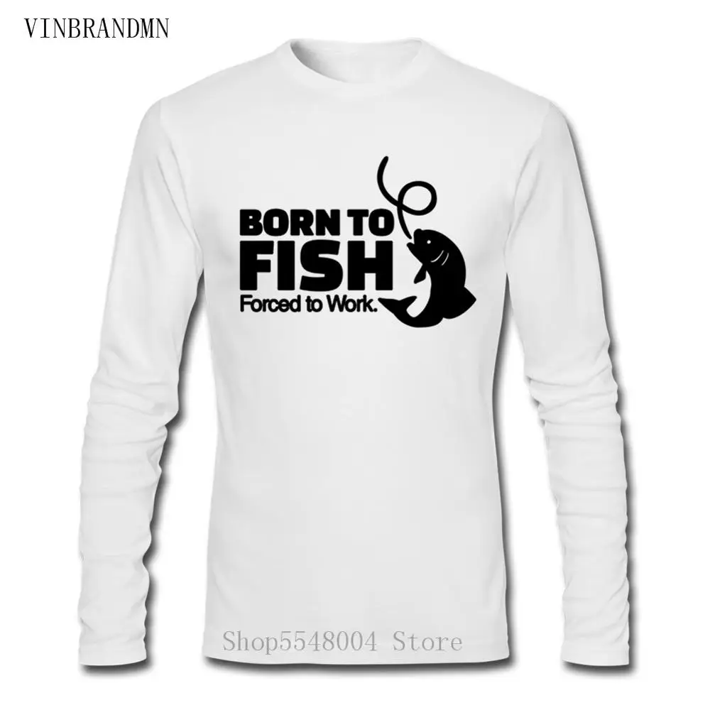 Хипстерская футболка Sporter с принтом рыбалки надписью Born To Fish забавная круглым