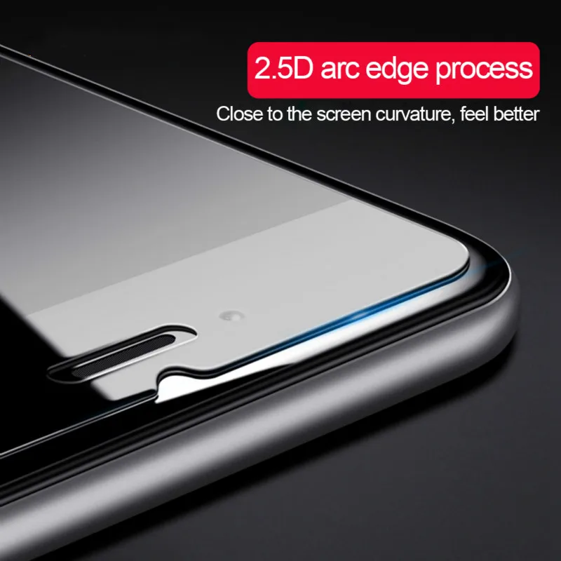 2 шт Защита экрана для iphone X XS XR XSMAX 9H 2.5D Закаленное стекло пленка iphone5 5S 6 6s 6plus 7 7plus 8