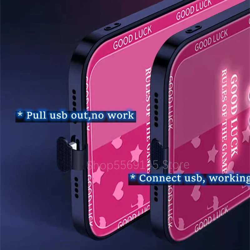 Funny Squid TV Game Korea Phone Case For iPhone 11 12 Mini 13 Pro XS Max X XR 8 7 Plus Glass LED Flash Coque Etui Luxury | Мобильные