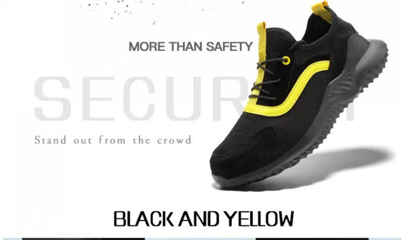 New Indestructible Men's Steel Toe Safety Boots Breathable Anti-smashing Puncture-Proof Work Shoes Welder Safety Boot Sneakers