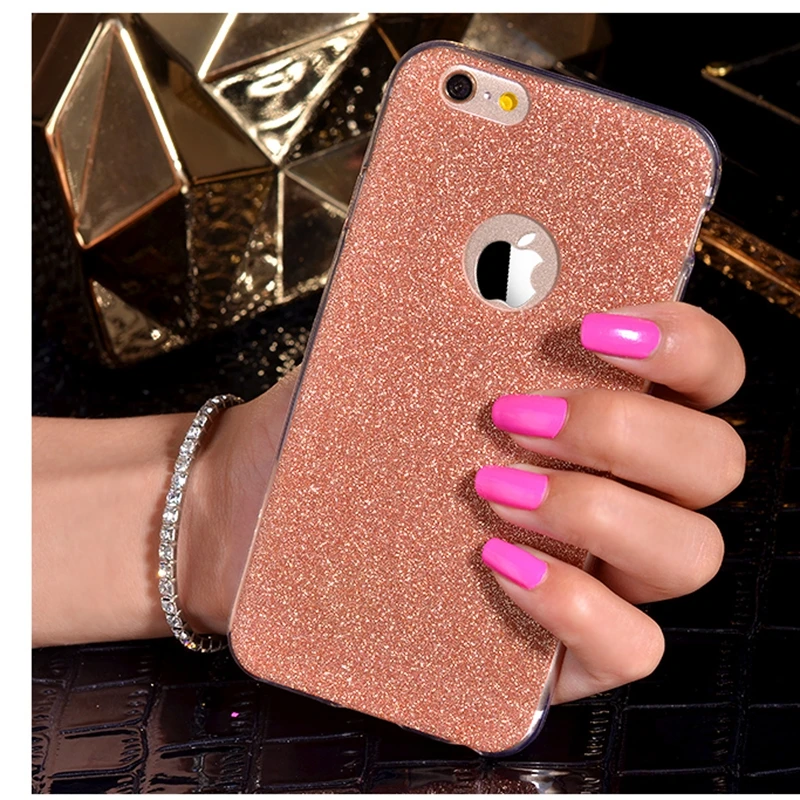 Lovely Girl Glitter Soft Silicone TPU Case for iphone XS MAX XR X 7 8 6 6S Plus 5 5s SE Slim ShockProof Protective Shell Cover |