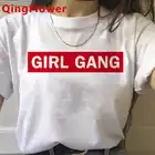 Женского феминизма девушка Мощность одежда женский tumblr парная одежда размера плюс гранж футболка футболки harajuku принтовые тройники для женщин