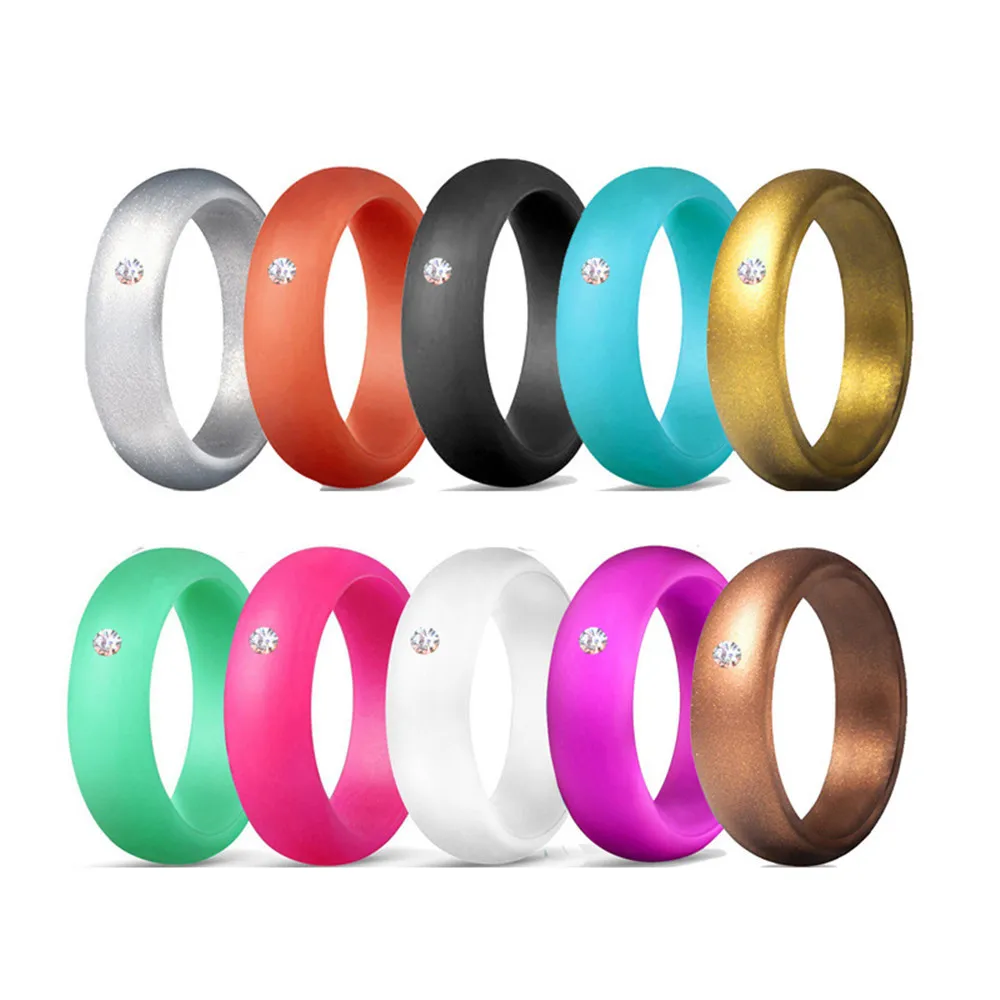 5 7 мм пищевой класс FDA Силиконовое кольцо Гипоаллергенное Crossfit гибкое Женское