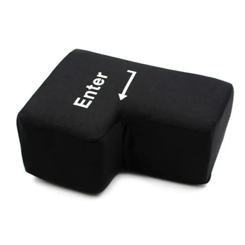 Enter Key Pillow Big USB Button Stress Relief Vent Tools Unbreakable Relax key Office Desktop Nap | Дом и сад