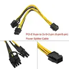 Кабель-разветвитель PCI-E 6 + 2-pin (6-pin8-pin), видеокарта, PCI Express, 6-pin-Dual 8Pin, кабель питания