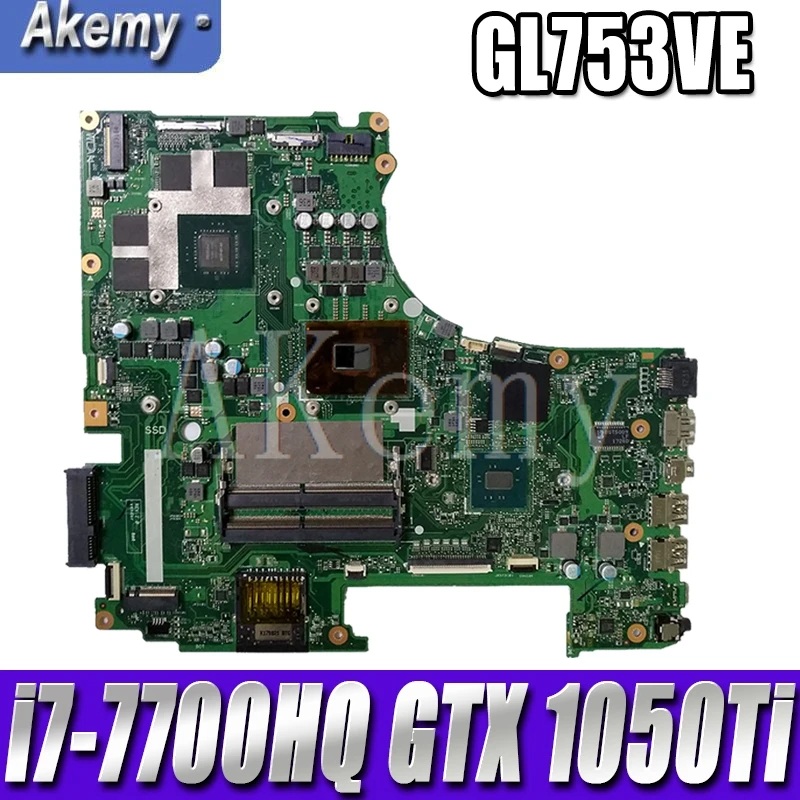 

GL753VD Motherboard Main Board REV: 2.0 w/ GTX 1050Ti 4G GPU + i7-7700HQ 2.8Ghz CPU For Asus ROG GL753V GL753VE GL753VD Laptops