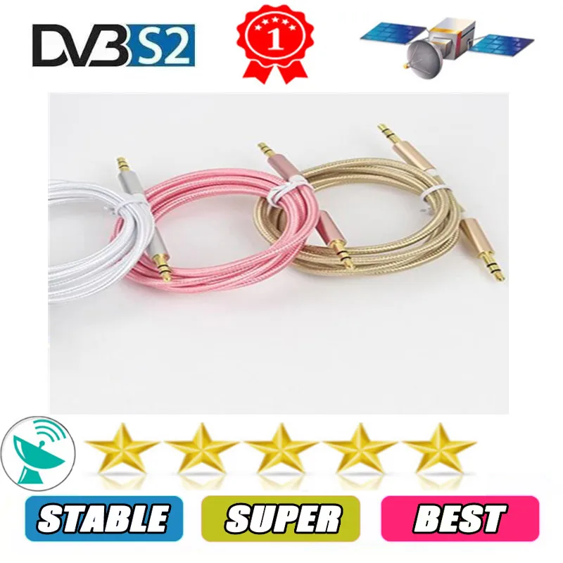 

Europe Portugal Satellite TV Receiver AV Cable DVB-S2 Used For V9 V8 Nova