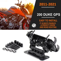 for 200 duke 2011 2021 new motorcycle accessories black mobile phone holder gps stand bracket 2020 2019 2018 2012 2013