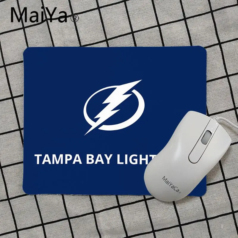 No Lock Edge18x22cm Maiya высокое качество Tampa Bay Lightning ice hockey высокоскоростной коврик для мыши Лидер продаж подставка под руку мышь - Цвет: No Lock Edge18x22cm