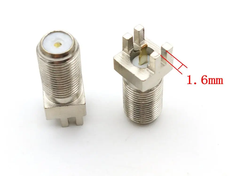 100 шт. Латунный разъем F гнездовой для пайки кромка 1 6 мм зажим монтажа печатной