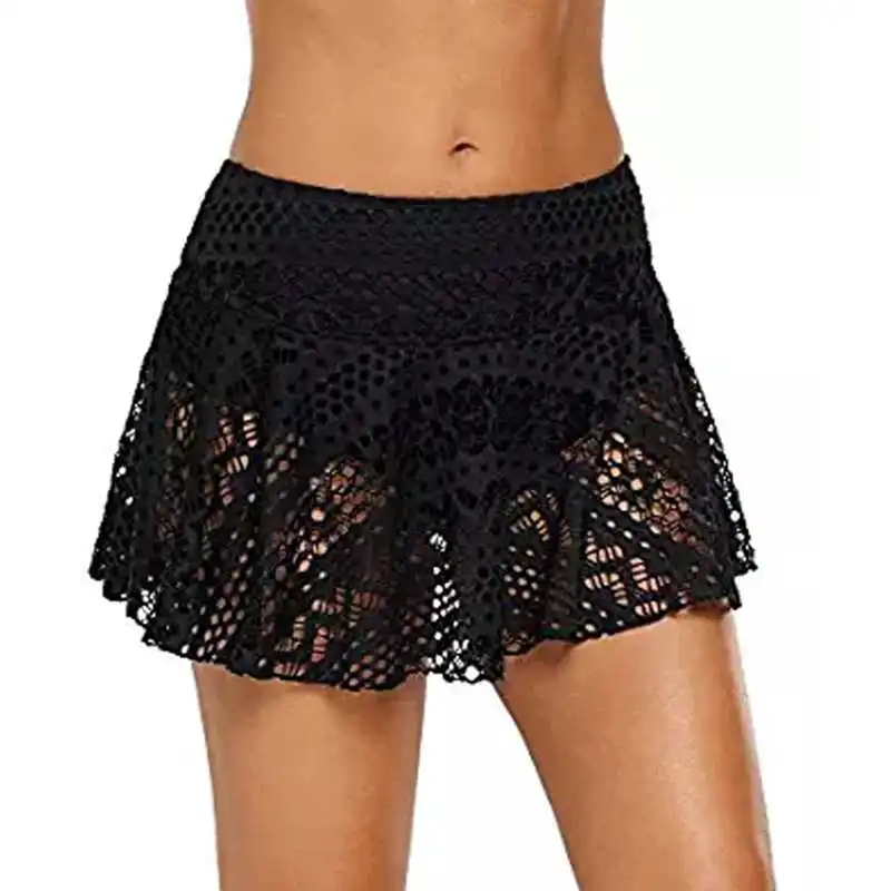 

Bathing Suit Cover Ups Women Beachwear Ruffled Swimsuit Wrap Strapped Beach Cover Up Swimwear Skirt Bikini Mesh Coer Ups 2021
