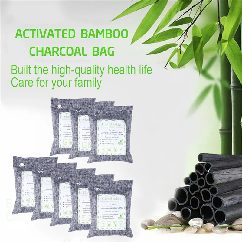 Автомобильный стильный 1 шт. сумка автомобильный бамбуковый уголь освежитель