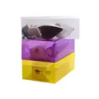 Прозрачный пыленепроницаемый Штабелируемый ящик коробка для хранения обуви контейнер Органайзер