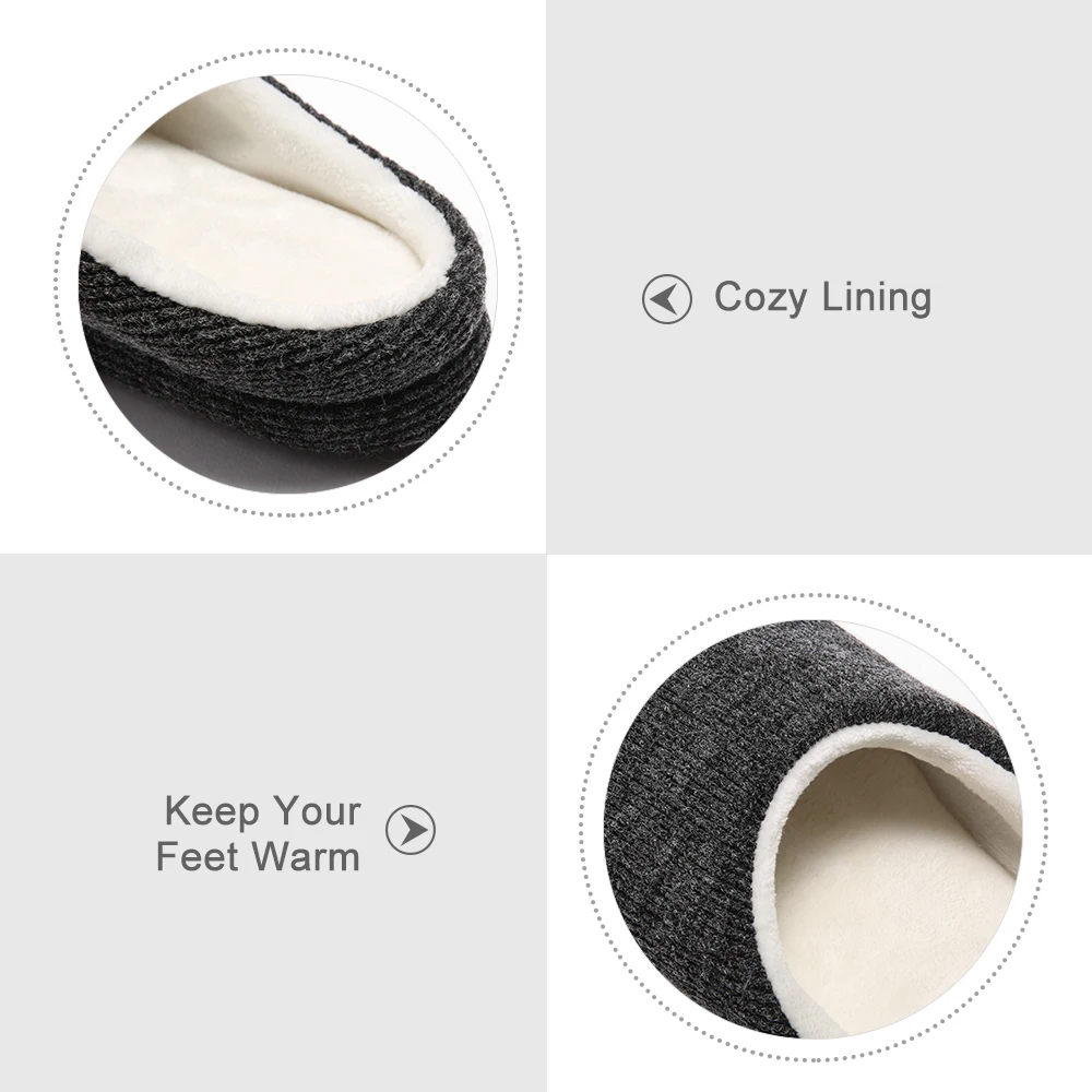 Мужские домашние тапочки из пены с эффектом памяти дышащие вязаные хлопковые