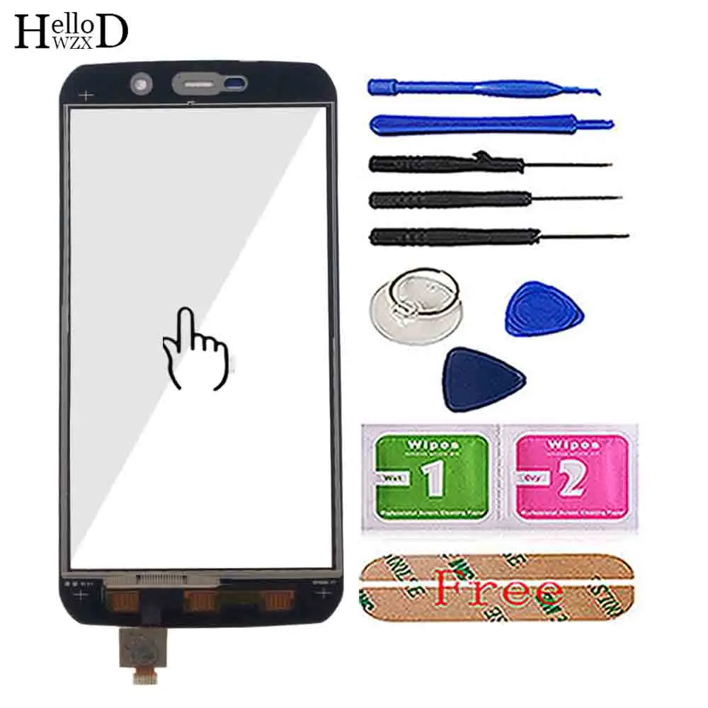 mobile touch screen for vernee active touch screen digitizer panel sensor front glass phone parts assembly tools 3m glue wipes free global shipping