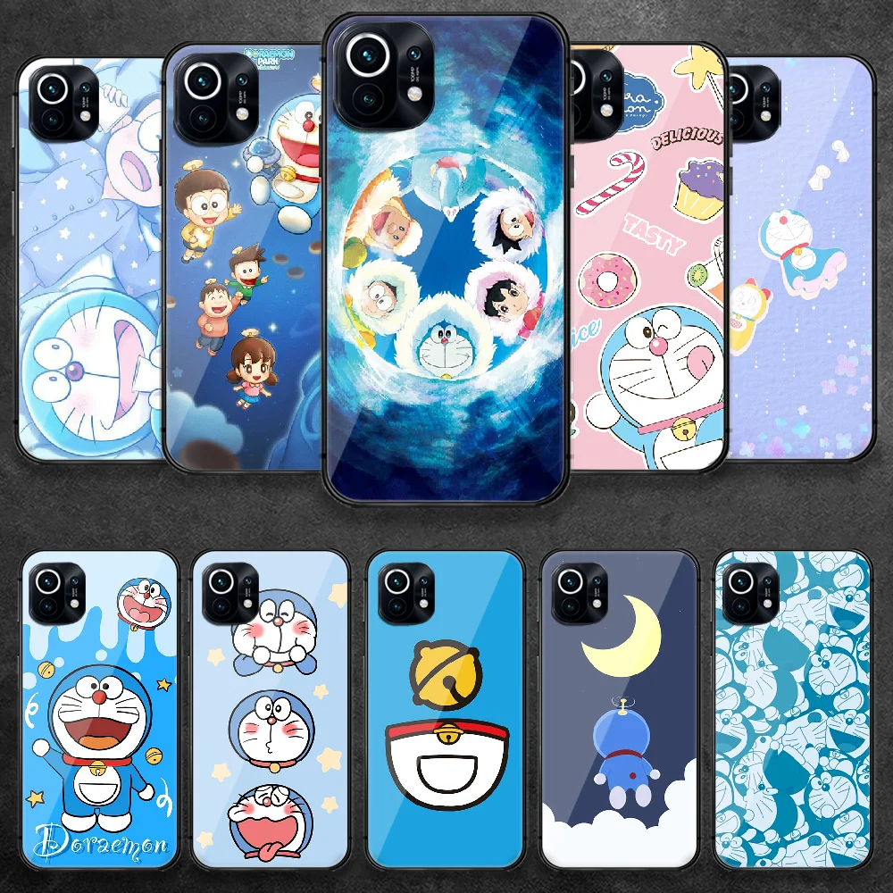 

Doraemons Blue Cartoon Tempered Glass Phone Case Cover For Xiaomi Mi Poco A F X 2 3 8 9 10 11 T Pro Lite Ultra Max Nfc Cell
