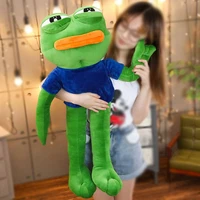 50 90cm big size pepe the frog meme collection sad frog feels good man plush toys soft stuffed animal dolls gift