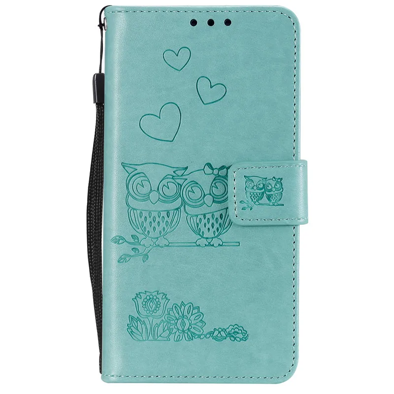 Кожаный флип чехол с рисунком совы для Sony Xperia XZ XZ1 L1 Z5 кошелек xa1 XA2 XA Coque Capa fundas