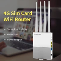 comfast e3 4g lte 2 4ghz wifi router 4 antennas sim card wan lan wireless coverage network extender us plug