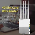 Wi-Fi роутер, Comfast E3, 4G, LTE 2,4ГГц, 4антенны, SIM-карта, WAN, LAN, вилка стандарта США