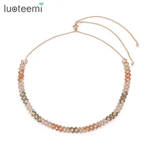 LUOTEEMI Rope Chain Necklace Hip Hop Classic Design Fashion Accessories Jewelry for Women Party Christmas Gifts Colar Feminino