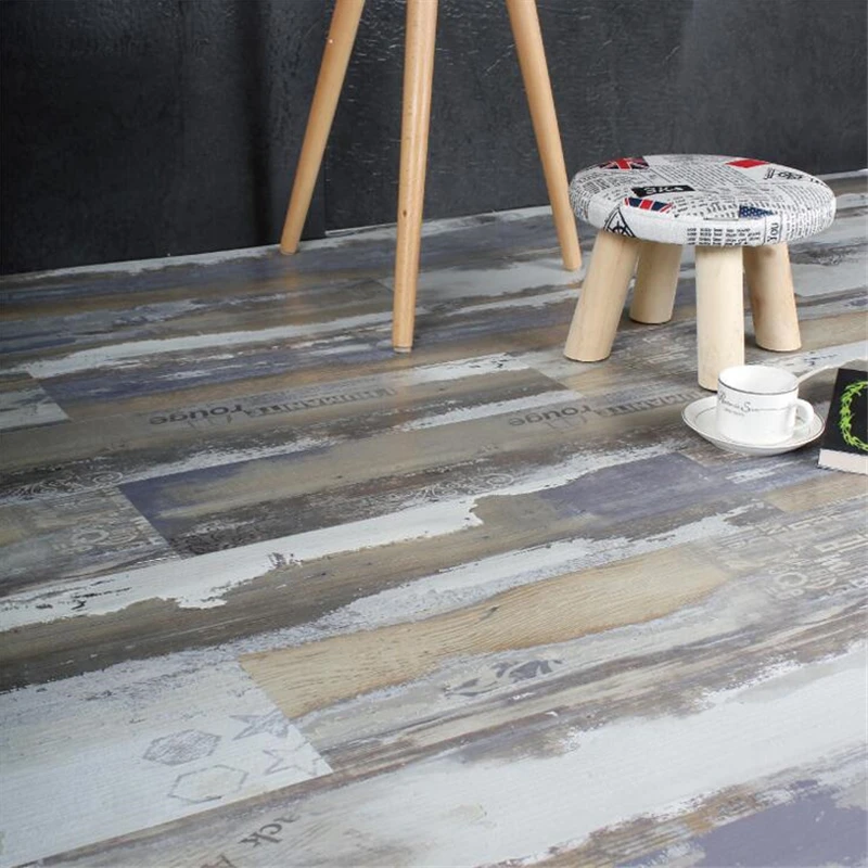 Wellyu самоклеящиеся ПВХ напольные кожаные Ретро наклейки на пол толстые