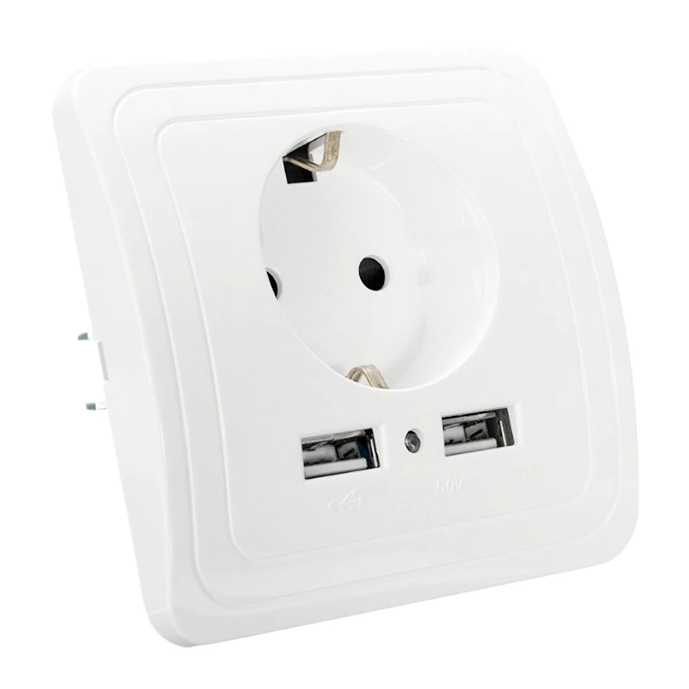 USB настенная розетка ЕС штекер Usb настенная розетка Порты и разъёмы 250V Зарядное устройство вытяжная настольная розетка электрическая розетка USB Кухня розетки