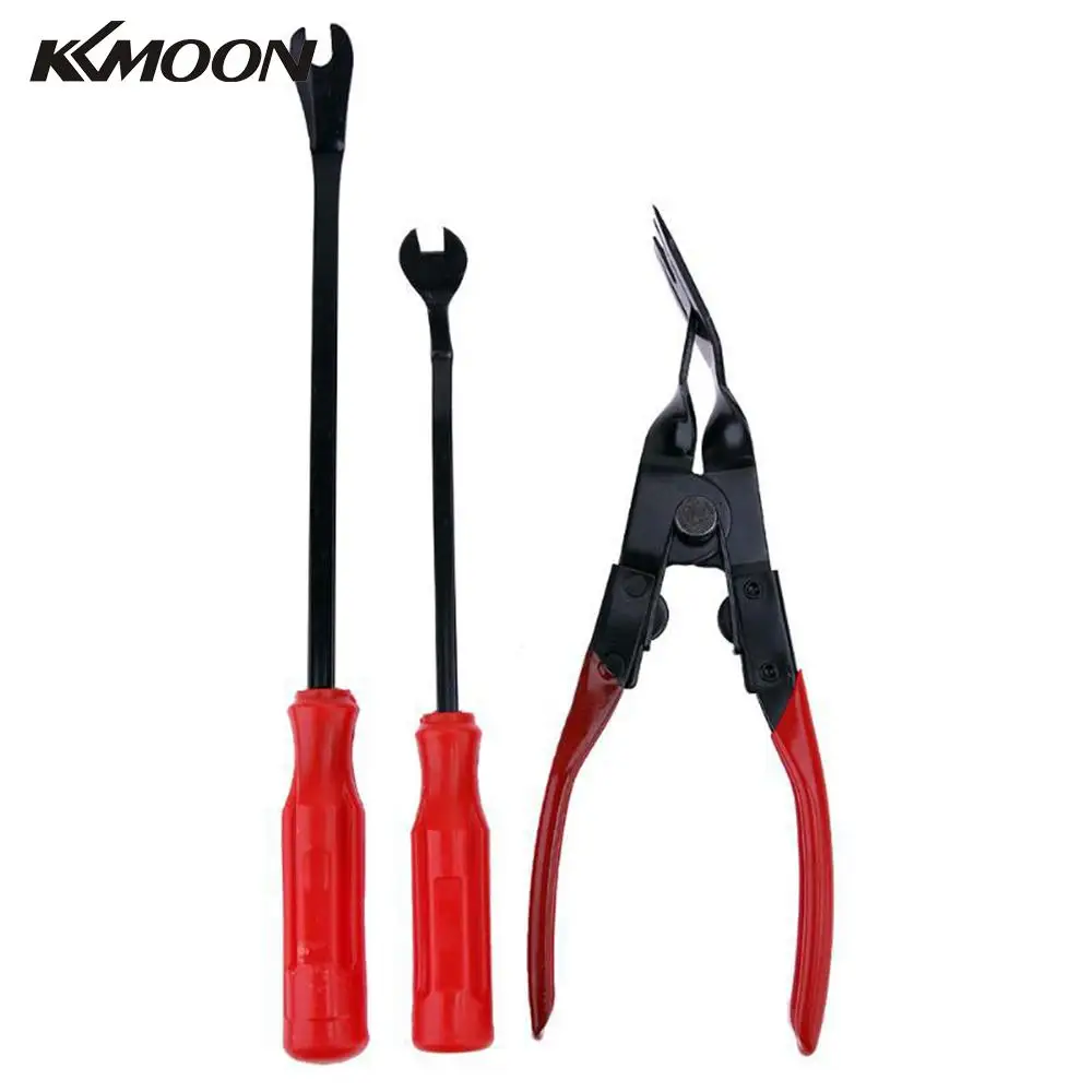 3 шт. Портативный двери автомобиля отделка заклепками клип Съемник плоскогубцы