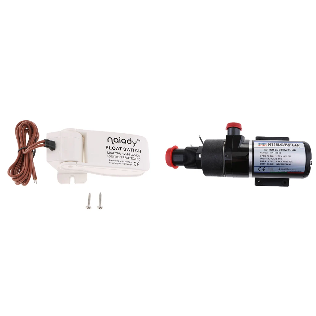 

12V Marine Macerator Water Waste Pump 45 LPM 12GPM with Boat Float Switch FOR Boat RV Trailer Camper