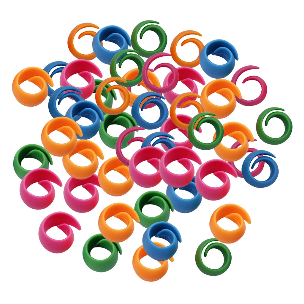 

48Pcs Silicone Thread Spool Holder Huggers Tailor Thread Bobbins Clip Clamp