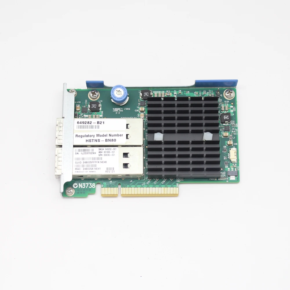 

649282-B21 661686-001 656090-001 для HP InfinBand Dual Port FDR/EN 544FLR QSFP 10/40 ГБ HCA