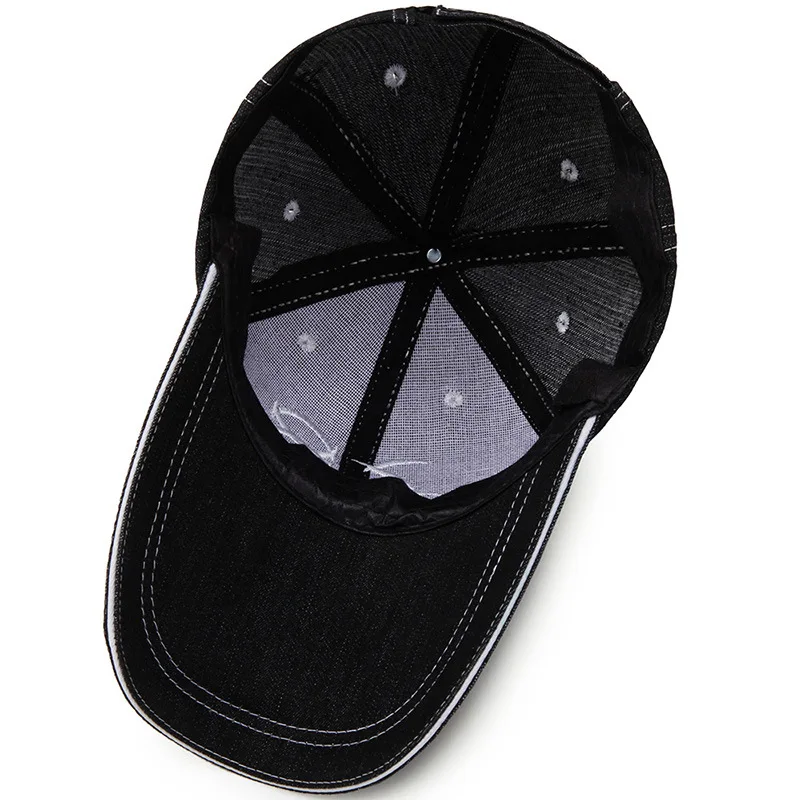 Новинка джинсовая бейсболка для мужчин и женщин Мужская Снэпбэк Кепка Женская