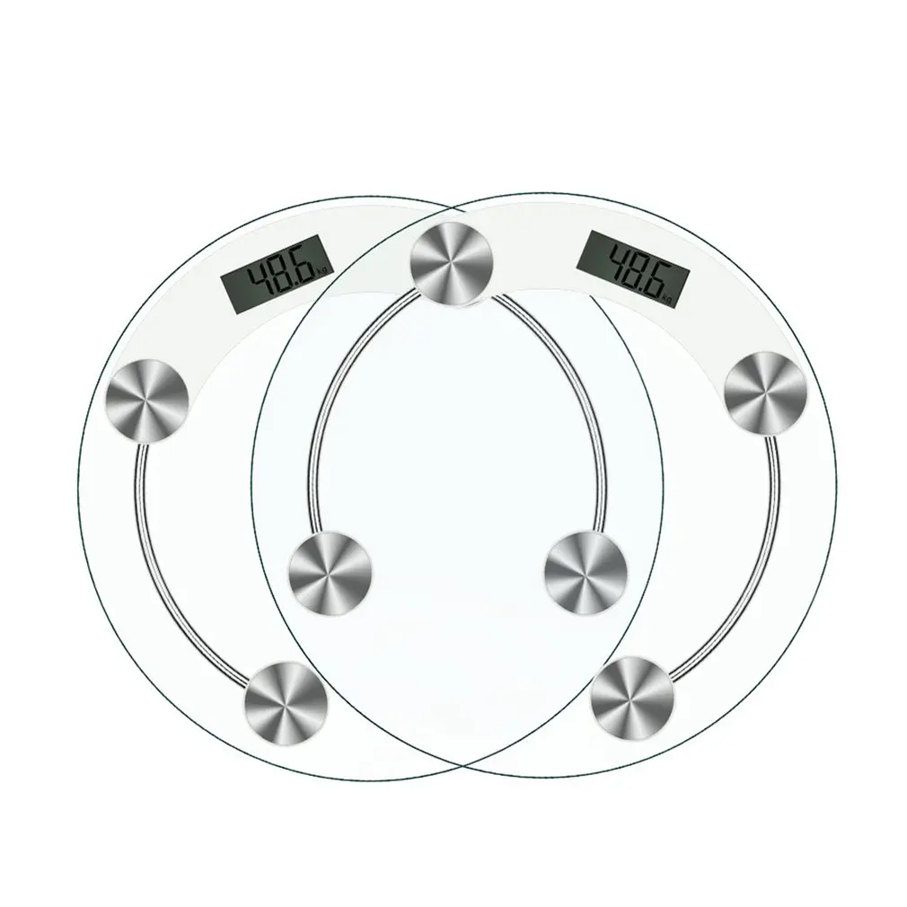 Electronic Weighing Scale Household Body Bathroom LCD Tempered Glass Backlight Digital Display Weight Battery Supply | Инструменты
